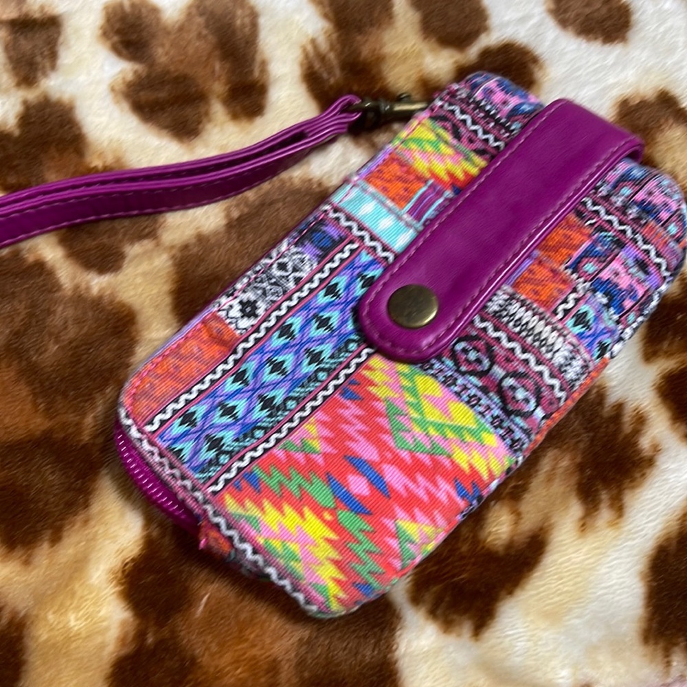 Wallet pouch boho pink